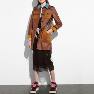 Coach 1941 Runway Leather Jacket with Suede Detail